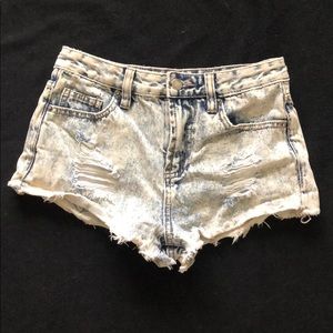 Forever 21 high-waisted jean shorts